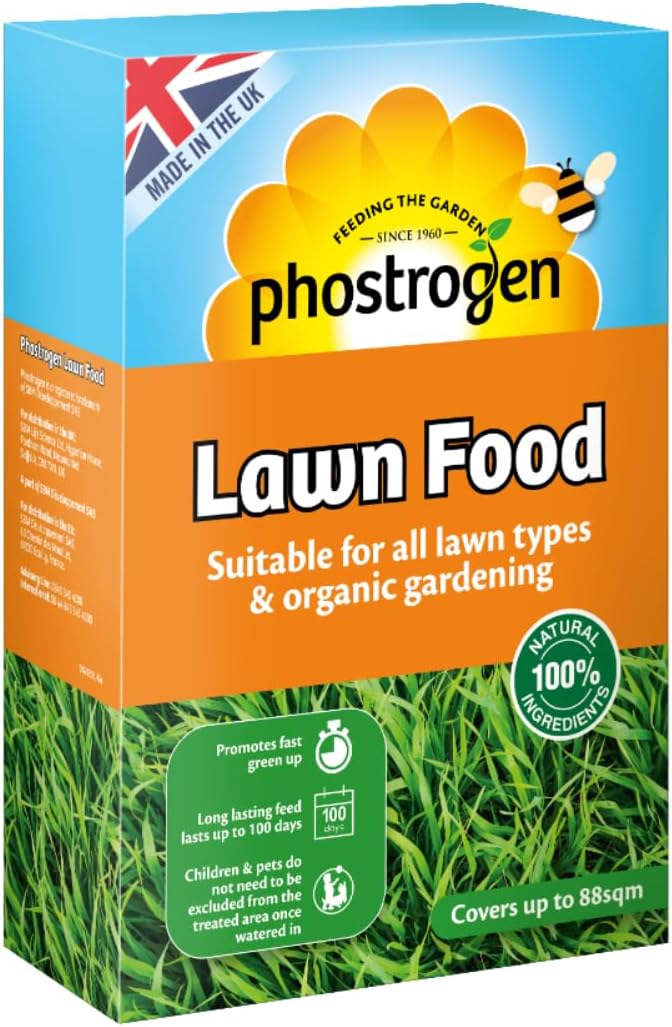 Phostrogen Organic Lawn Food 3.5kg - Balanced Feed for Thicker Lawn