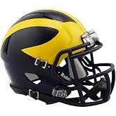 Michigan Wolverines 2016 Low Gloss NCAA Riddell Revolution SPEED Mini Football Helmet