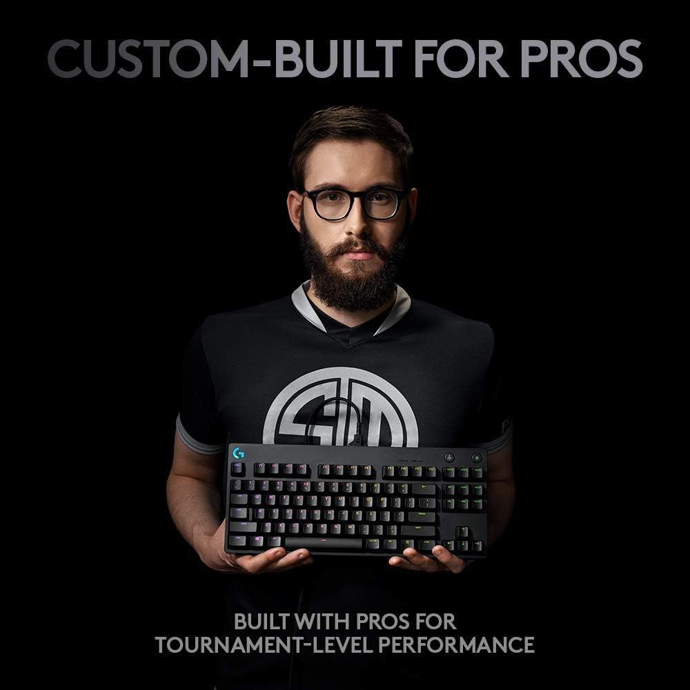 Logitech G Pro Mechanical Gaming Keyboard Qwertz, Ultraportable Design without Numeric Keypad, Removable Micro USB Cable - Image 3
