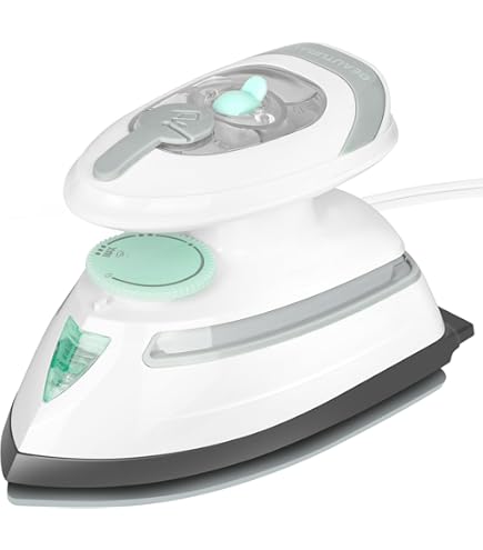 INGRACE Velena Mobile Iron MBS002A-G グレー T-fal 1500W Steam Iron, Ceramic Soleplate, Gray/White : Target