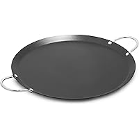 IMUSA USA 9" Nonstick Carbon Steel Small Round Comal with Metal Handles