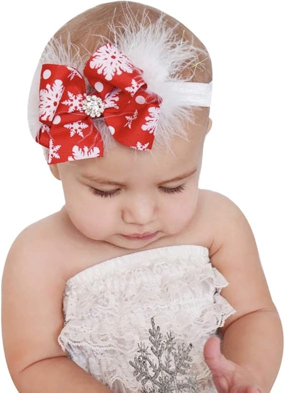 Amazon Co Jp パーティーパーク ベビー キッズ ヘアバンド ヘアアクセサリー ファー リボン オシャレ 髪飾り クリスマス パーティー ヘッドドレス お誕生日 発表会 ハーフバースデー 女の子 記念日 服 ファッション小物