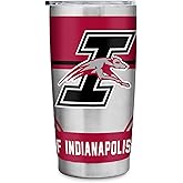 Rico Industries NCAA Indianapolis Greyhounds Standard 20oz Stainless Steel Tumbler with Lid - Great For Coffee, Tea, Water or Cocktails