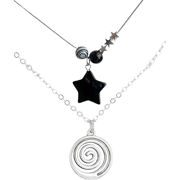 アクセサリー OPIUM- grunge spiral silver necklace Y2K