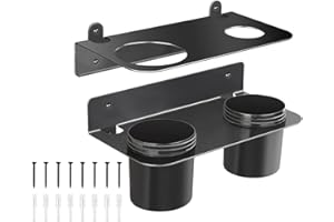 Wall Mounted Funnel Holder - Wall Mount Auto Shop Supplies with Removable Drip Cups,Oil Filter Storage Rack,for Car Trailer R