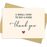 JIXZEN 25 Pack 350GSM, Thank You Cards with Envelopes & Matching Stickers, Thank You Notes for Wedding, Business, Baby Shower, Small Business, Funeral, Graduation