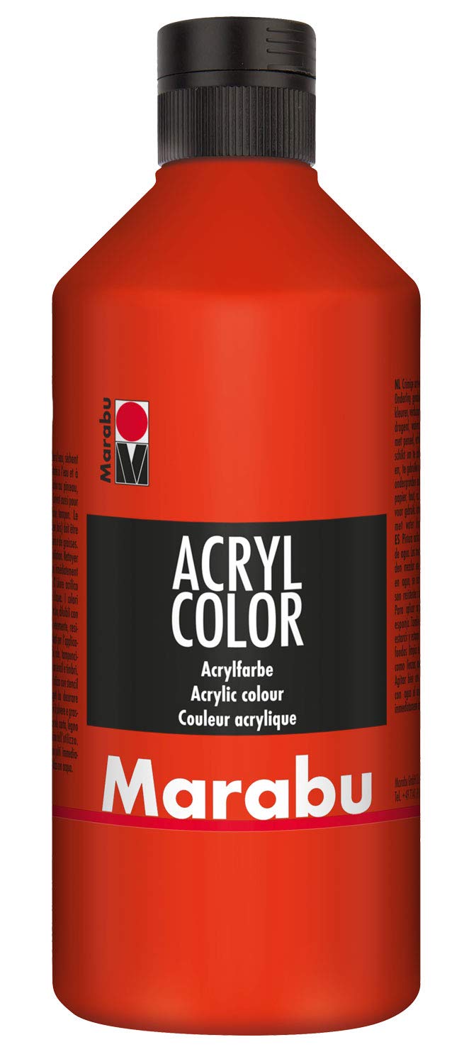 Marabu Acrylic Colour, 500 ml vermilion