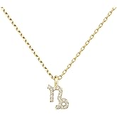PAVOI 14K Gold Plated Cubic Zirconia Astrology Necklaces for Women - Zodiac Pendant Jewelry Gifts - Zodiac Sign Pendant Necklaces