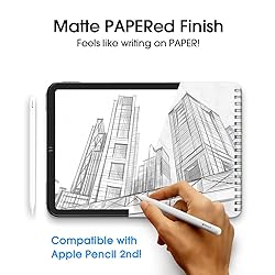 amFilm 2-Pack PAPERed Glass Screen Protector