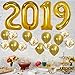 2019 Balloons Gold Confetti Balloon - Graduation Party Supplies 2019 | Graduation Decorations Gold | Large 2019 Balloons with 7 Gold Confetti Balloons and 7 Gold Latex Balloons | Graduation Balloons