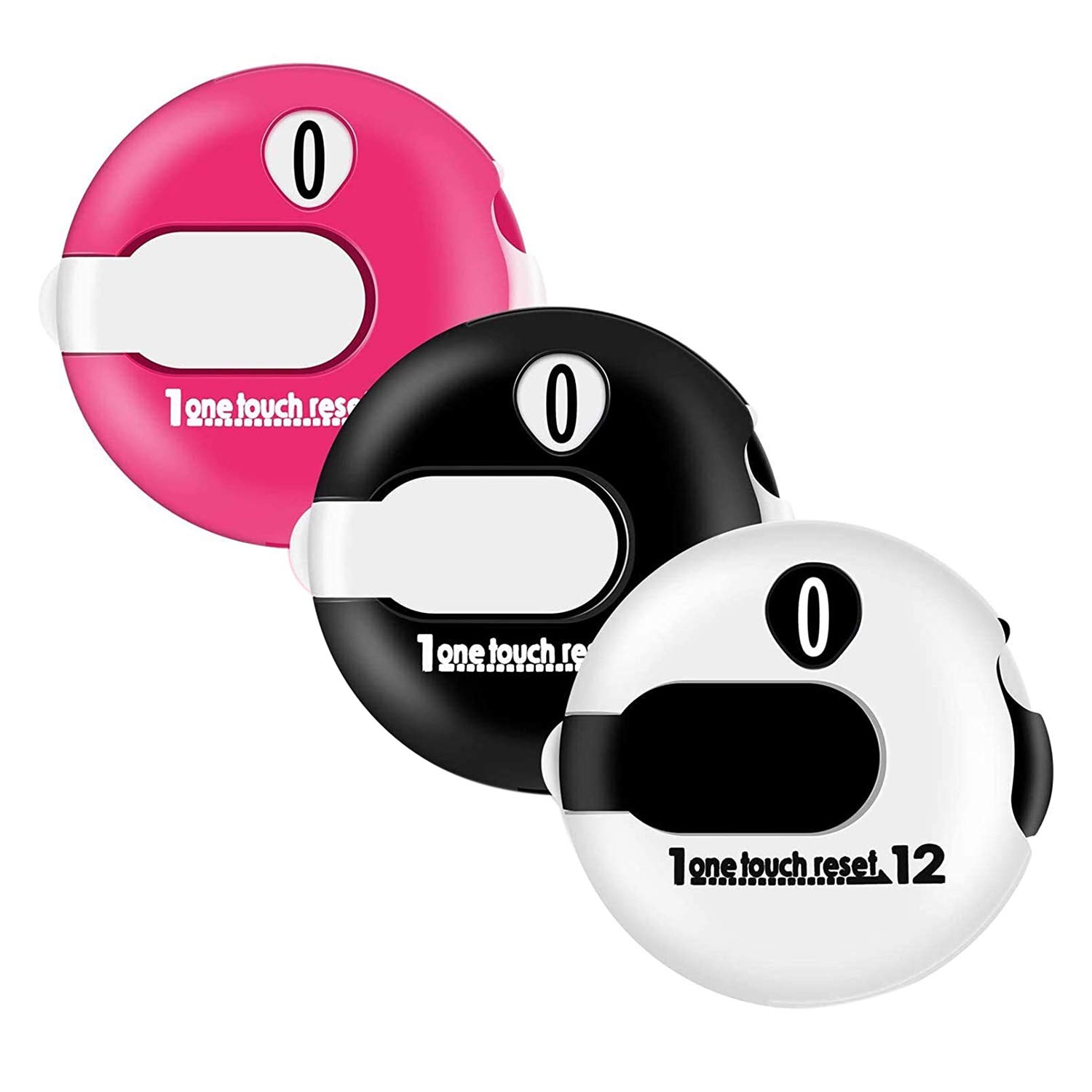 Lrtzizy 3 Pcs Mini Golf Score Counter Golf Stroke Counter with One Contact Reset Shot Putt Indicator Sport Accessories