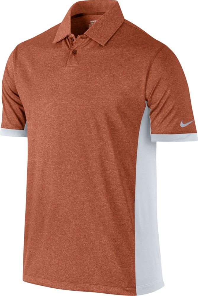 Amazon.com: Nike Golf Victory Block Polo DESERT ORANGE/HTR/WHITE/WOLF GREY L: Clothing