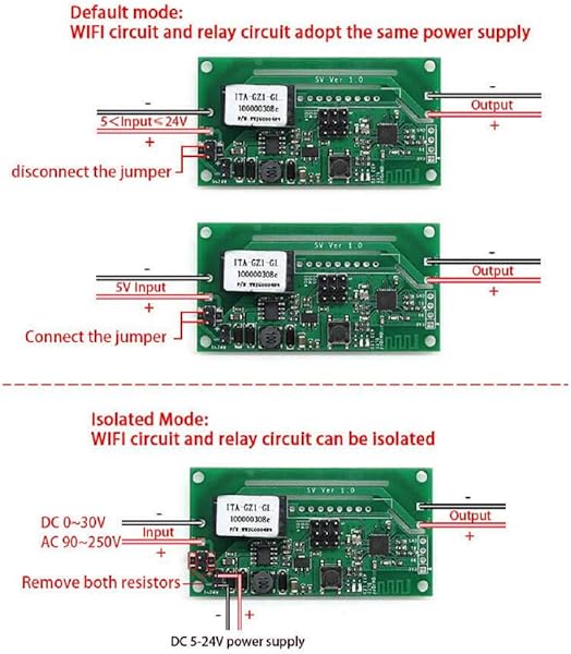 Sonoff SV Safe Voltage WiFi Switch Inalmbrico Smart Home Mdulo DC 5V 24V Aplicacin del telfono Control remoto Soporte Desarrollo secundario para Amazon Alexa Asistente Google Nest DIYmalls