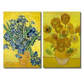 The Sunflowers Irises by Vincent Van Gogh Oil...