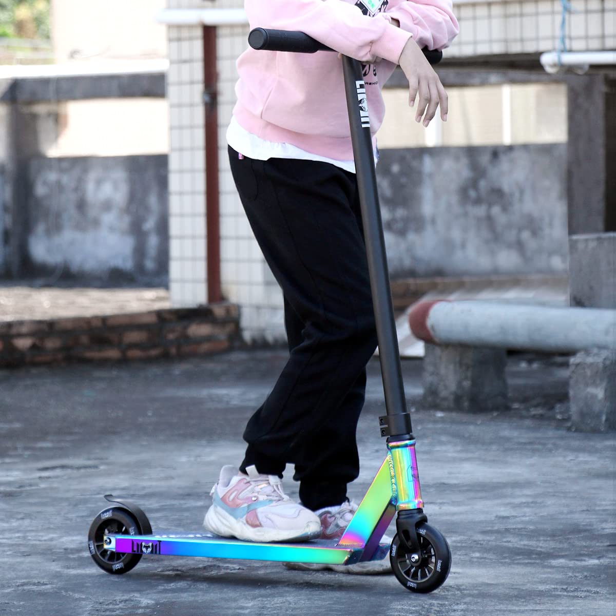 Trick Scooter-Intermediate and Be ginner Stunt Scooter Suitable for Children, Teenagers and Adults 8 Years Old and Above