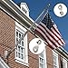 Anley Flag Accessory - White Rubber Coated Brass Swivel Snap Hook - Heavy Duty Flag Pole Halyard Rope Attachment Clip - for Tough Weather Conditions - 3.3 Inch - One Hook Per Pack