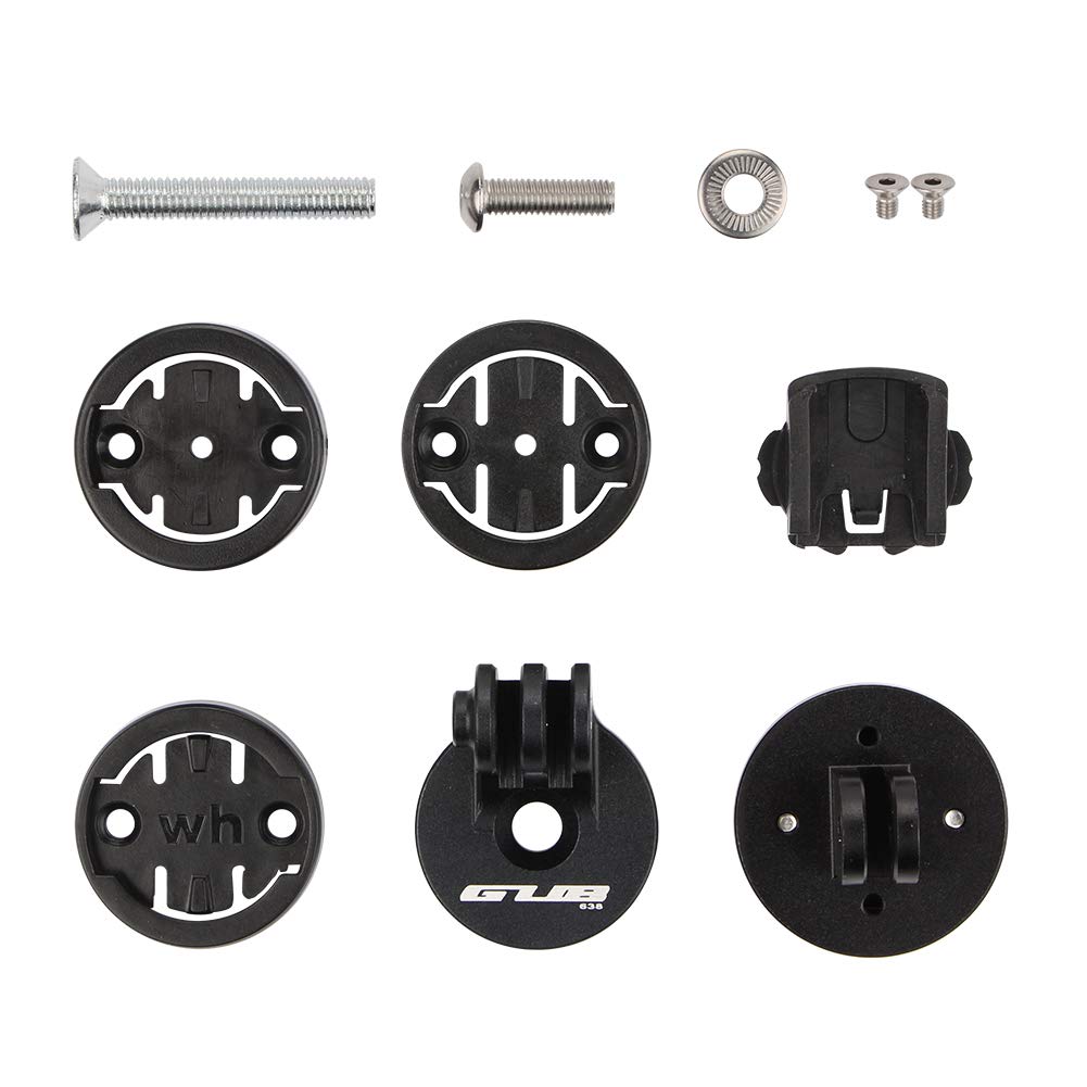 Angle Adjustable Bike Computer Mount - Stem Top Cap Holder Compatible with Garmin Edge, Wahoo Elemnt, Bryton, Cateye