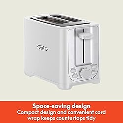 BELLA 2 Slice Toaster with Auto Shut Off - Extra