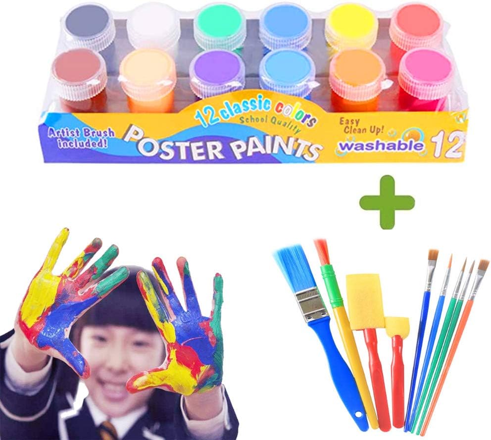 AYUQI Bright Colors Washable Gouache Paint (10)