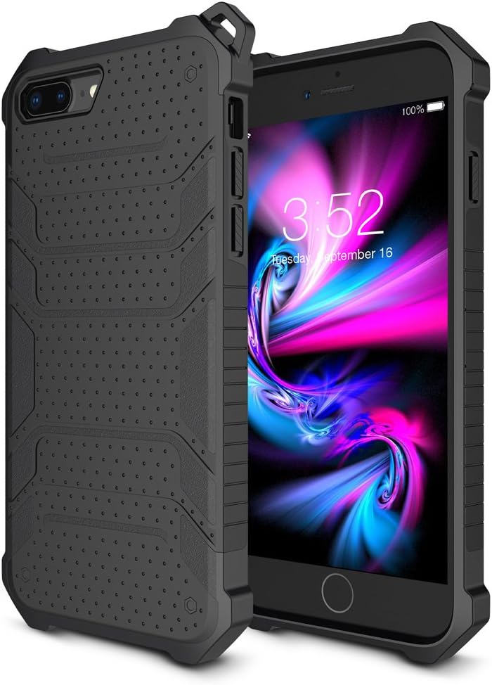 iPhone 8 Plus Case, iPhone 7 Plus Case, iCaber [Heavy Duty] Soft TPU & Hard PC Rugged Dual Layer Case for iPhone 8 Plus (2017) / iPhone 7 Plus (2016)