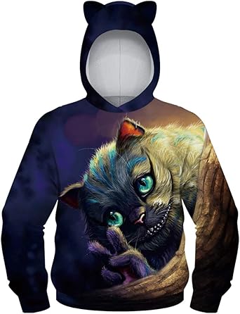 felpe con orecchie sul cappuccio