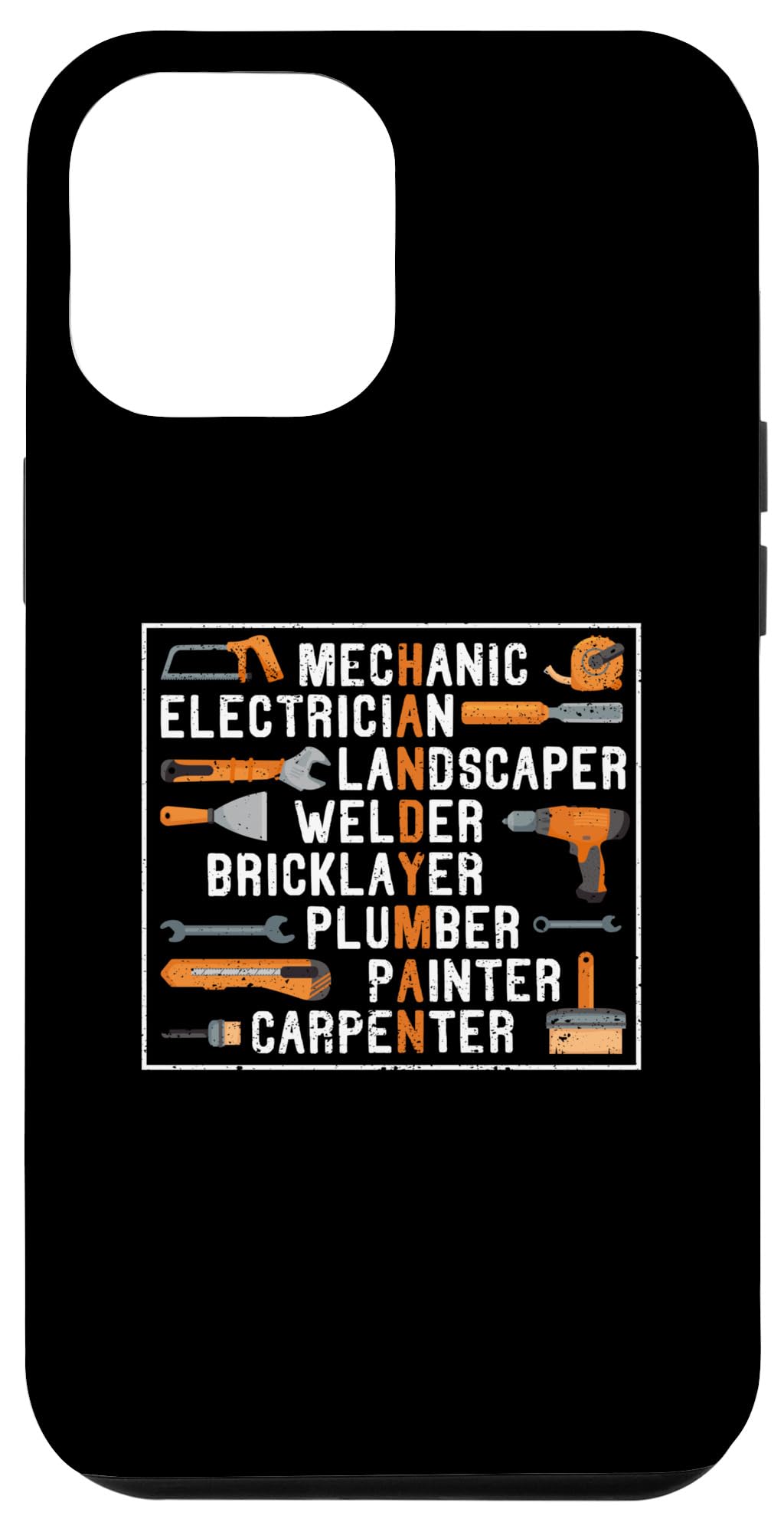 iPhone 14 Plus Handyman Mechanic Electrician Landscaper Carpenter DIY Tools Case