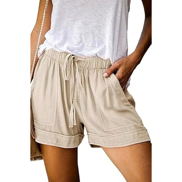 Amazon.com: Women's Summer Cute Elastic Waist Short Pants Casual