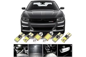 BMT xms Car Interior Light Kit Replacement for DODGE Charger 2011-2022, 6000K Super Bright LED Interior Light Kit Package, 18 Pieces