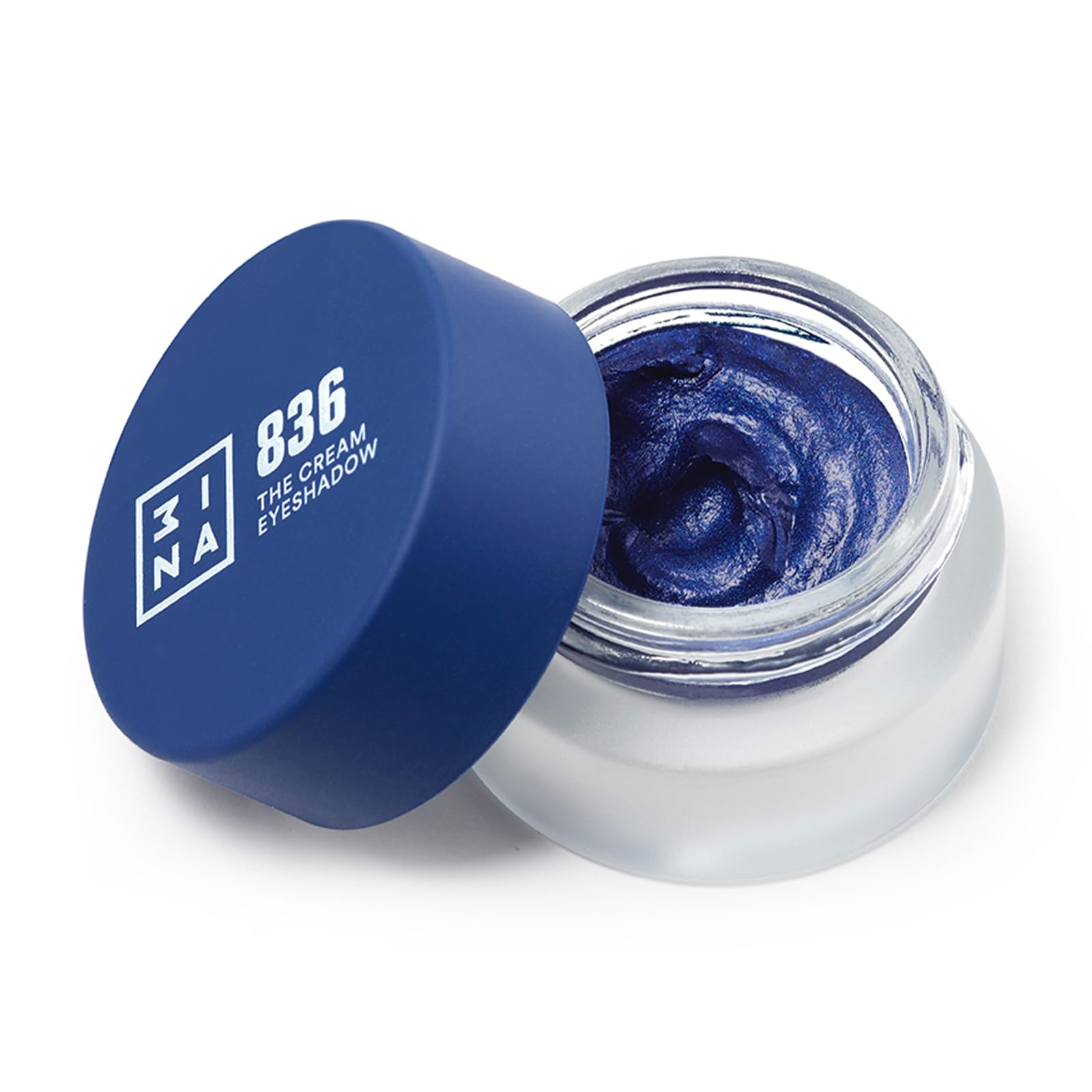 3INA MAKEUP - Vegan - Cruelty Free - The Cream Eyeshadow 836 - Navy blue - 24H Longwearing & Waterproof Fast Drying Formula - Creamy Texture - Highly Pigmented - Matte and Shimmer Finish