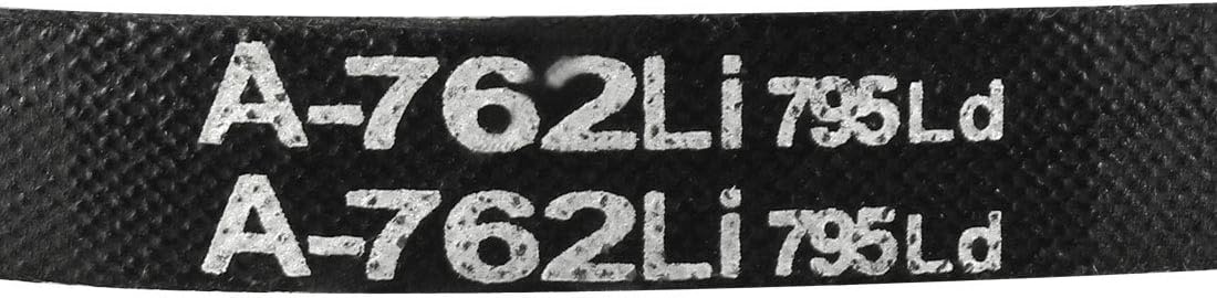 sourcing map A762 V-Belts 762mm Inner Girth 13mm Top Width 8mm Thickness A-Section Rubber Drive Transmission Belt - Image 5