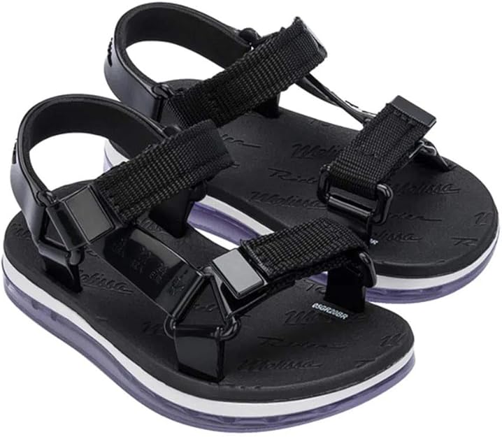 Sandália Mini Melissa Papete + Rider Infantil CorPreto;Tamanho do
