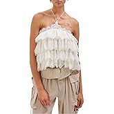 Ronny Kobo Women's Halter Lace Ophelia Top