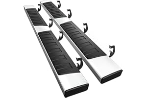 PERFIT LINER Running Boards 6 Inches Crew Cab for Chevy Silverado/GMC Sierra 2007-2018 1500 | 2019 Limited/LD | 2007-2019 2500HD/3500HD (4 Full Size Doors) Stainless Steel Side Steps Rails Nerf Bars 6"