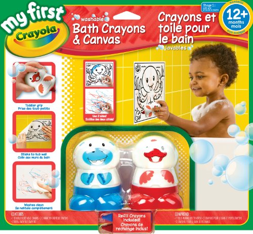 Crayola My First Wash Bath Crayons and Canvas