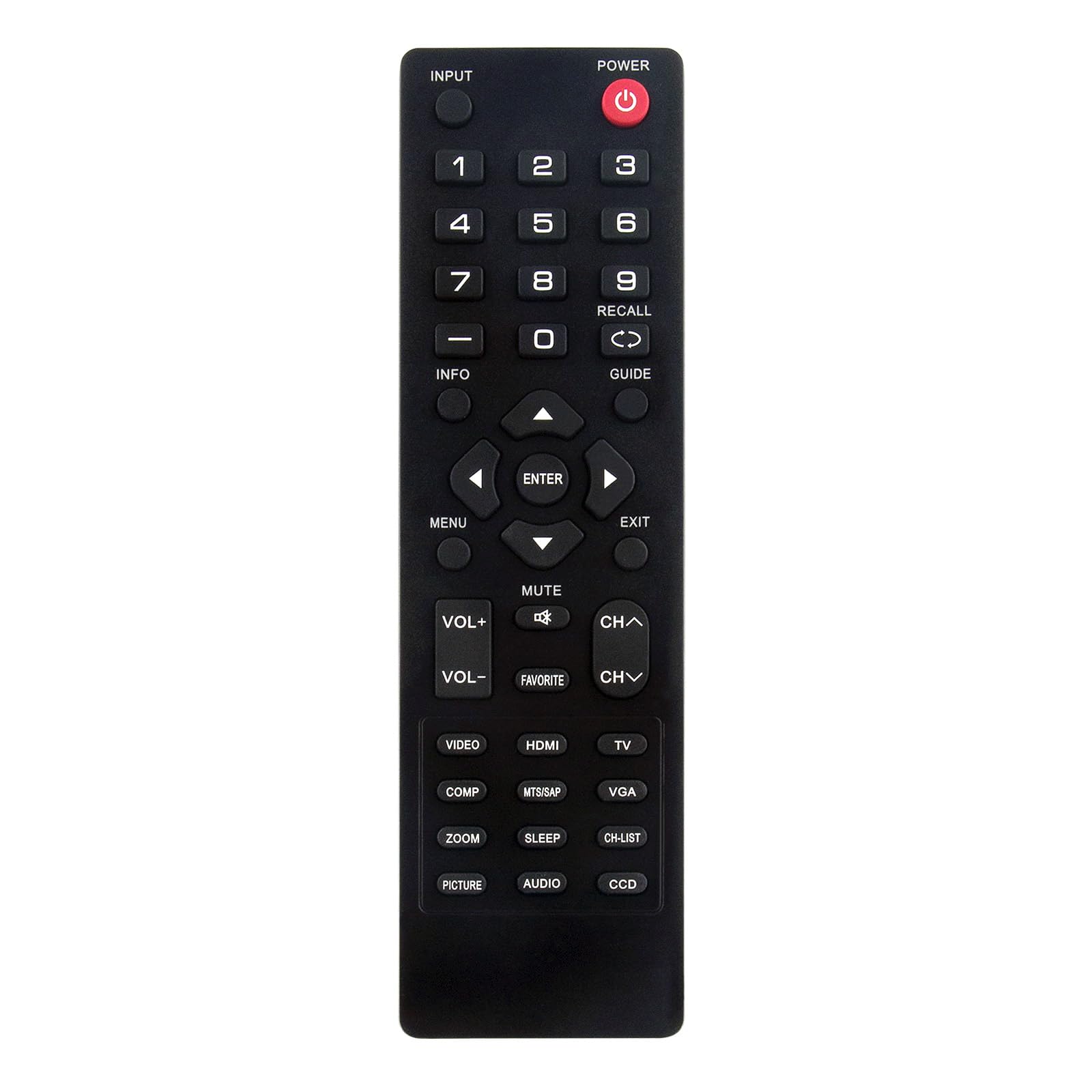 Photo 1 of ZRC-400 Remote Control Replacement Compatible with DYNEX TV DX-26L150A11 DX-32L150A11 DX-37L150A11 DX-42E250A12 DX-37L200A12 DX-46L261A12 DX-19L200A12 DX-32L221A12 DX-RC02A-12 DX-RC01A-12 RC-701-0A