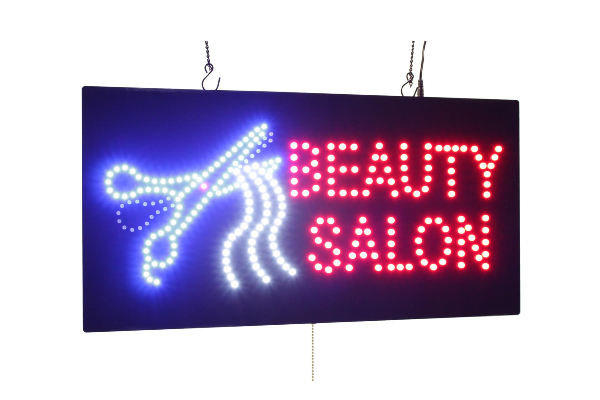 Beauty Salon Scissors Sign, TOPKING Signage, LED Neon Open, Store, Window, Shop, Business, Display, Grand Opening, Gift, Haircut, Barber, Stylist
