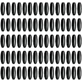 Ewparts Breakaway Clasp 100 Pieces Safety Plastic Breakaway Clasps Black Breakaway Clasps Beads Connectors for Necklace Bracelet,Hangers,Lanyards,Jewellry Bead Barrel Connectors Breakaway Safety Clasp