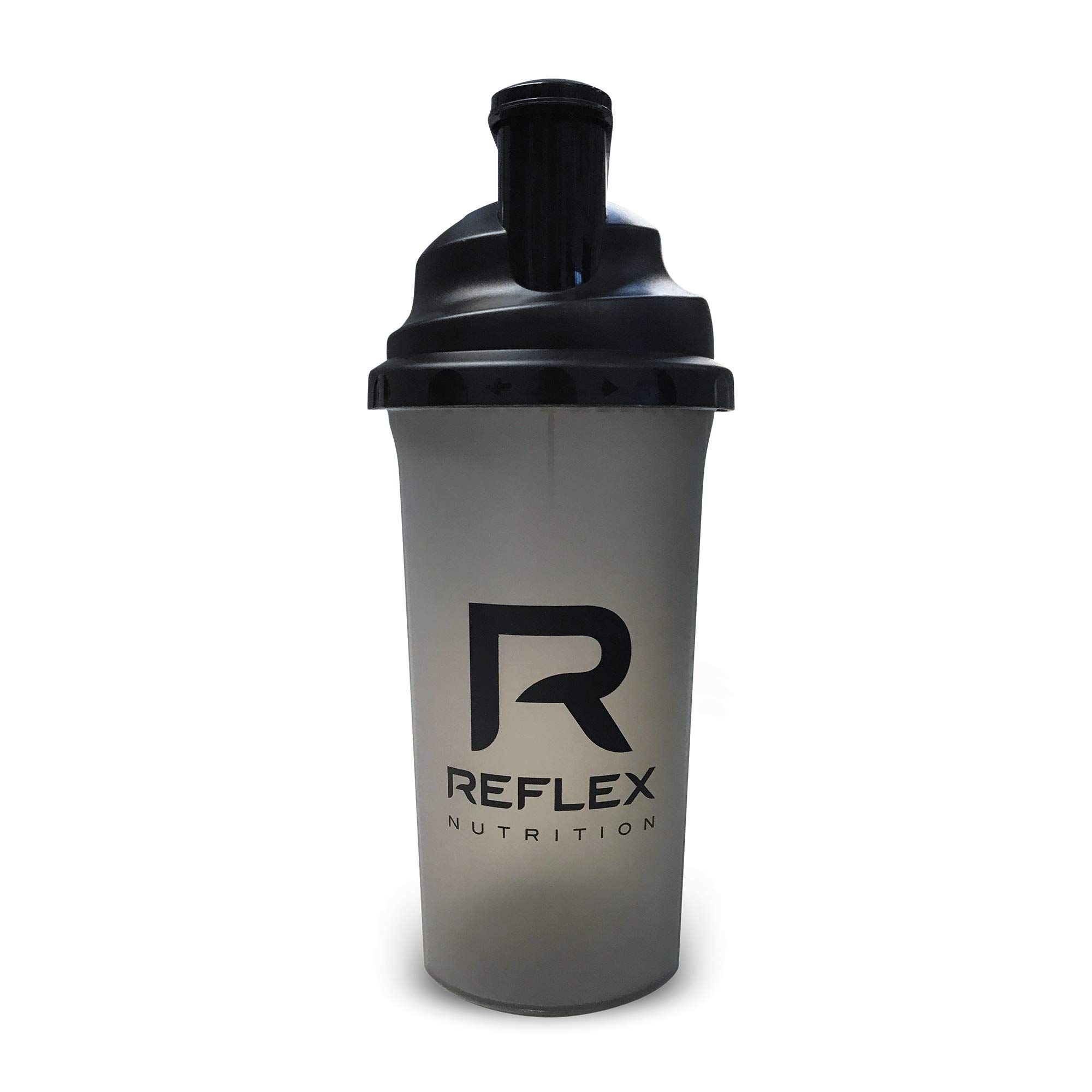 Reflex Nutrition R Drink Shaker 500ml 100% Leak-Proof Integrated Mesh for Easy Mixing (500ml), black