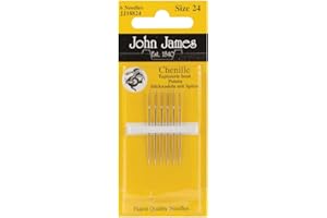 COLONIAL NEEDLE John James Chenille Hand Needles-Size 24 6/Pkg, Silver