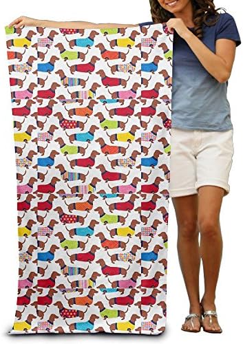 Kaufman Sales Dachshunds Oversized Microfiber Beach Towel - Suitable For Swimming Pools, Beach, Camping