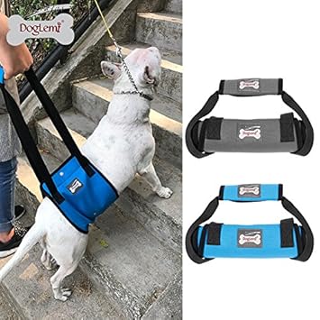 DogLemi Lift Support Harness with Handle for Older or Injuries Weak Hind Leg (X Large, Grey)
