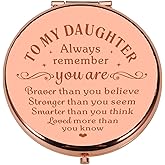 Valentines Gifts for Her Him Daughter Birthday Gifts Compact Mirror Christmas Stocking Stuffers for Teen Girls Daughter Gifts from Mom Sweet 16 21 Birthday Valentines Present for Her Friends