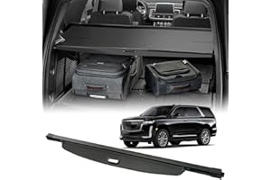 VeCarTech Compatible with 2021-2026 Cadillac Escalade/Chevy Suburban/Tahoe/GMC Yukon,XL Cargo Security Shade Cover Privacy Screen Retractable Rear Storage Cargo Luggage Security Shield Shade