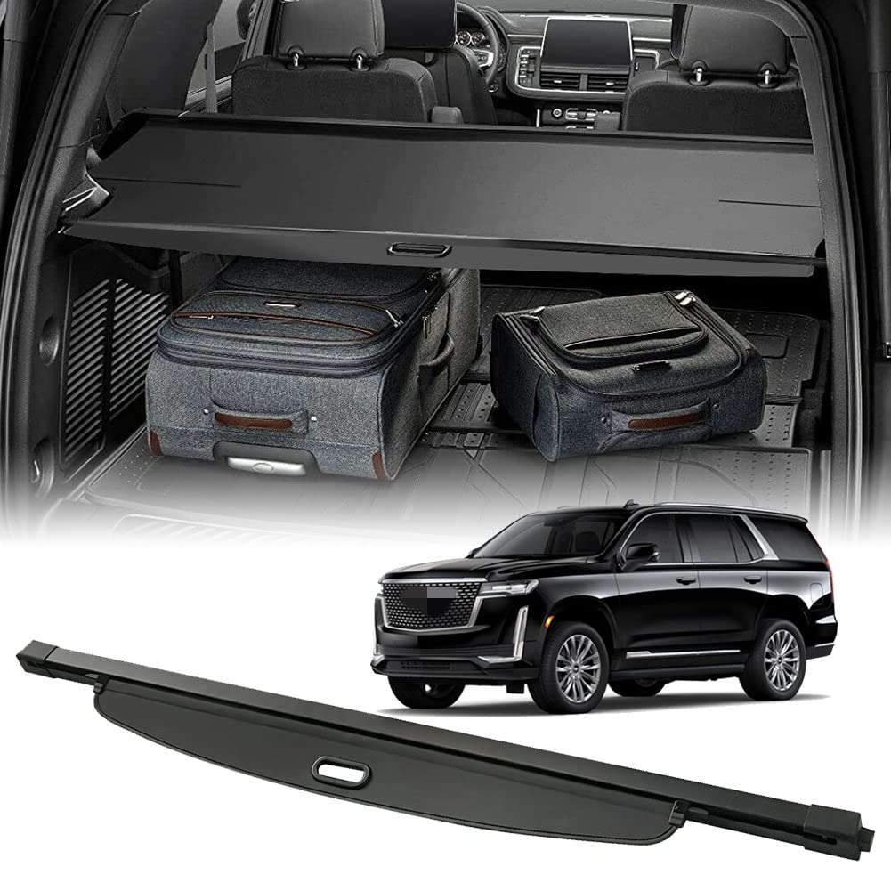 Photo 1 of VeCarTech Compatible with 2021-2025 Cadillac Escalade/Chevy Suburban/Tahoe/GMC Yukon,XL Cargo Security Shade Cover Privacy Screen Retractable Rear Storage Cargo Luggage Security Shield Shade