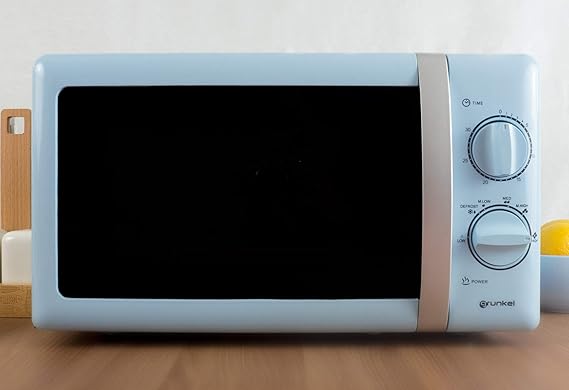 Grunkel - Microondas de diseño vintage azul de 20 litros de ...
