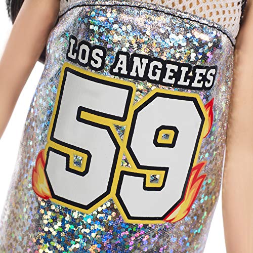 Barbie Fashionistas Puppe Silver Jersey – Bild 6