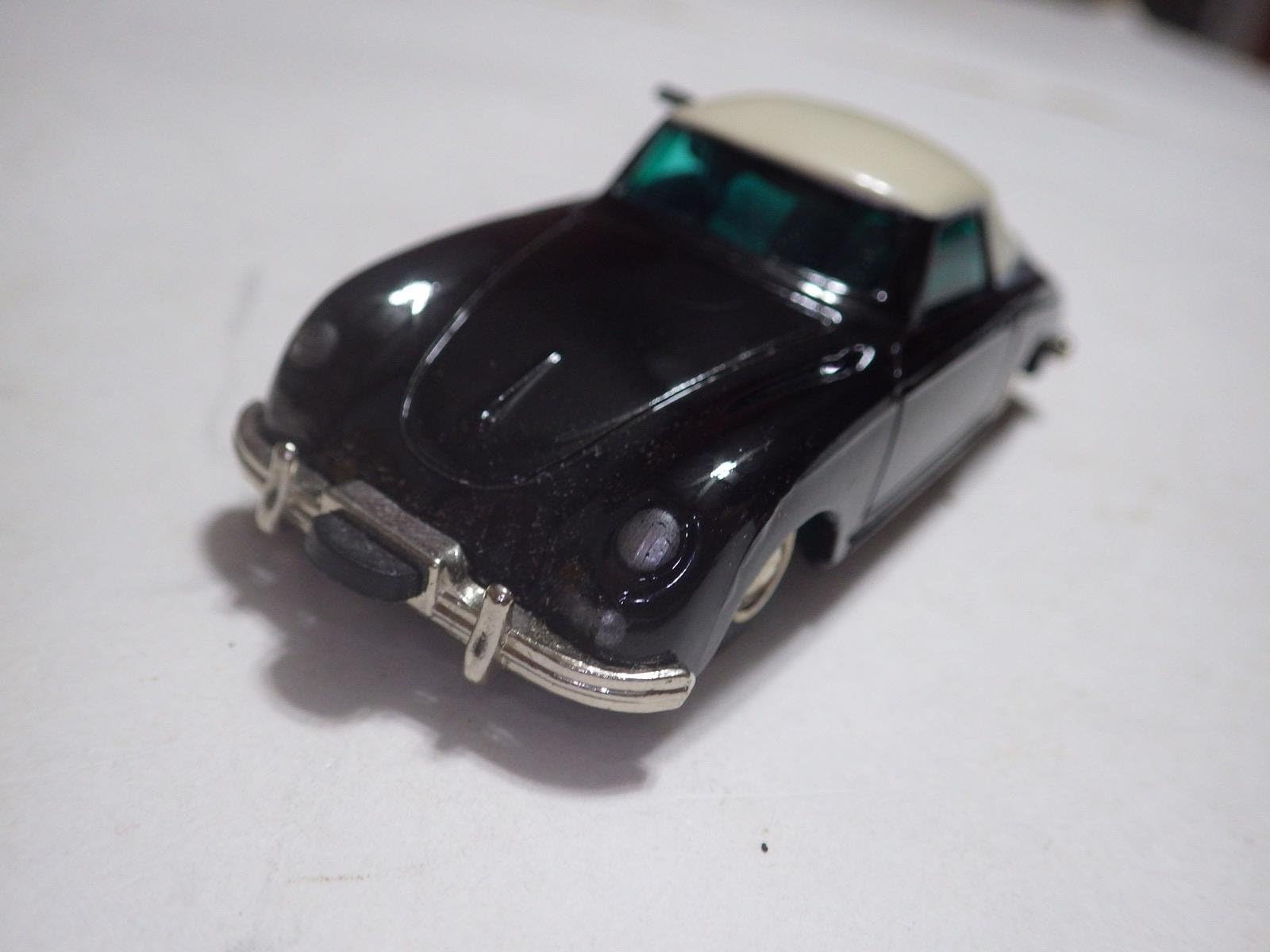 Schuco Micro Racer Porsche 356A Hardtop Diecast/Wind-Up 1:40 (Germany) Black w/ Cream Top