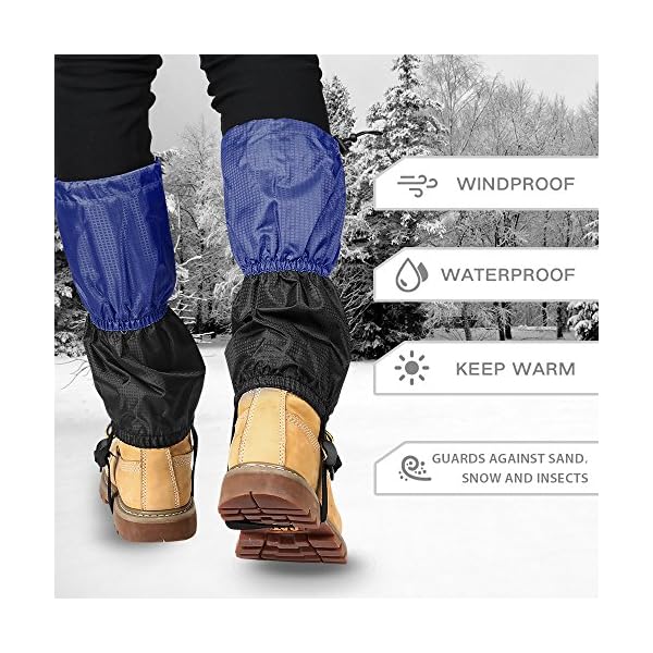 Terra-Hiker-Research-Waterproof-Gaiters-Breathable-Snow-Cover-with-Fleece-Lining