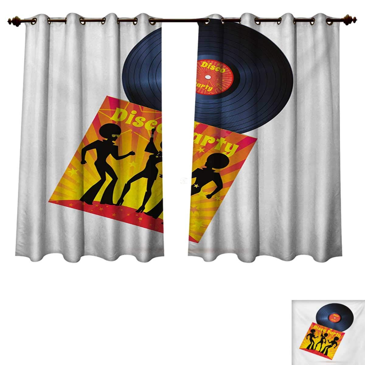 Amazon Com Rupperttextile 70s Party Blackout Curtains Panels For
