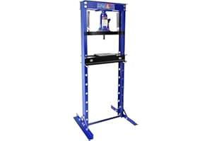 FITENLOR 12 Ton Hydraulic Press, H-Frame Garage Floor Shop Press with Built-in Relief Valve to Bend, Straighten, Or Press Parts, Install Bearings & U-Joints